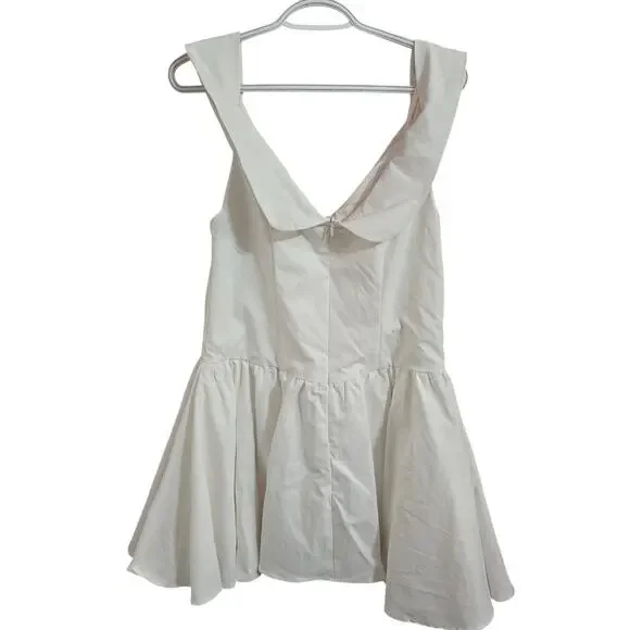 Princess Polly Streetlights Off Shoulder Mini Dress White Size 10 - Picture 4 of 4